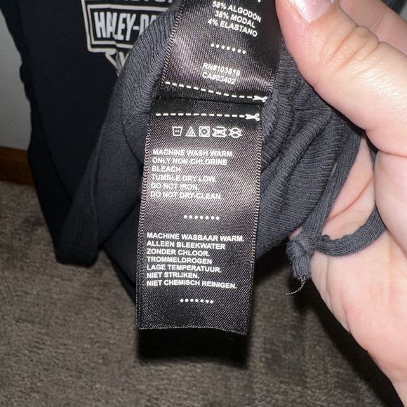 Harley-Davidson Women's Black Eagle Graphic Ruched Tank | Moto Biker Style Sz XL - Picture 10 of 13